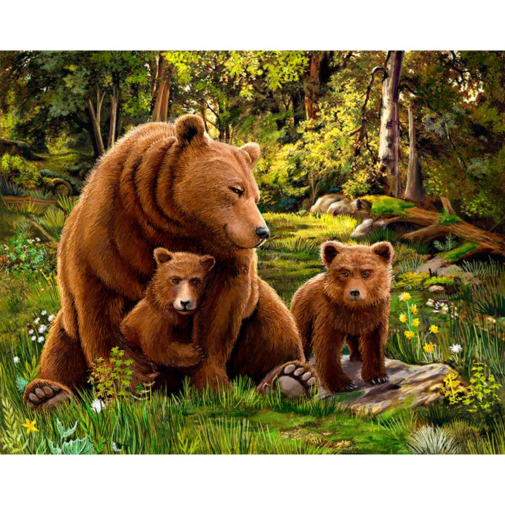 Diamond Painting Kit Bear Family DE7130 for wholesale by RTO&Collection D'Art (RTO Baltic OU)