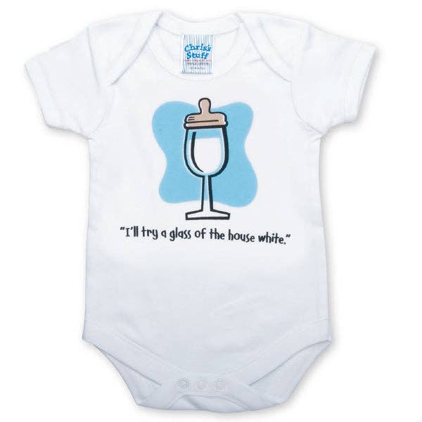 House White Baby Romper - Blue for wholesale by Chris’s Stuff Inc.