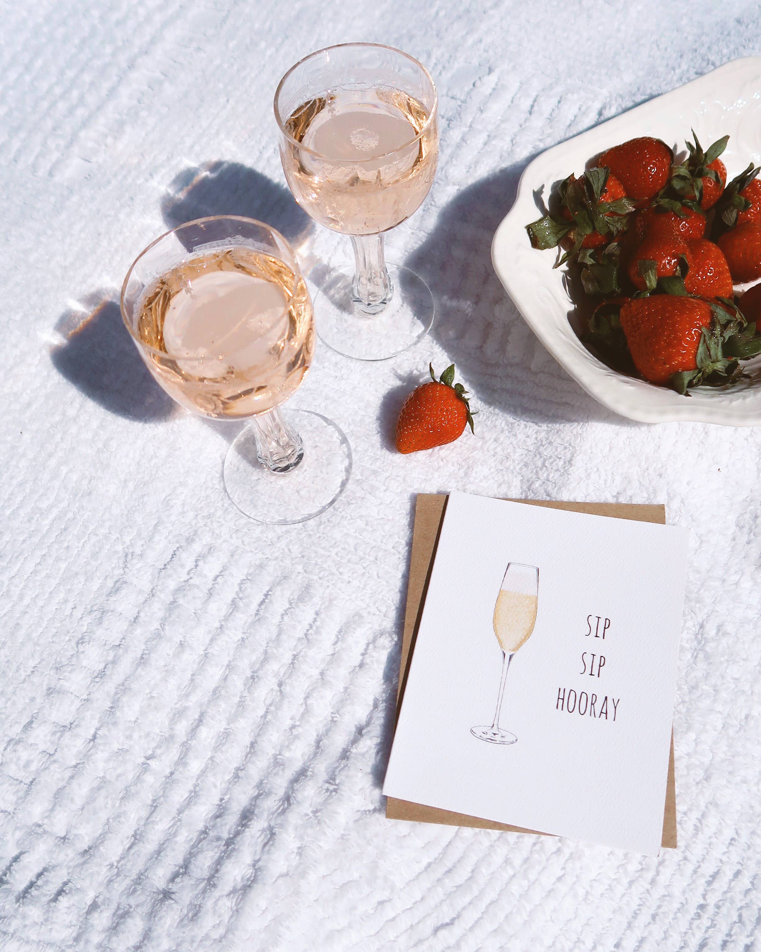 Noted By Copine - Wholesale Congratulations Card - Sip Sip Hooray3