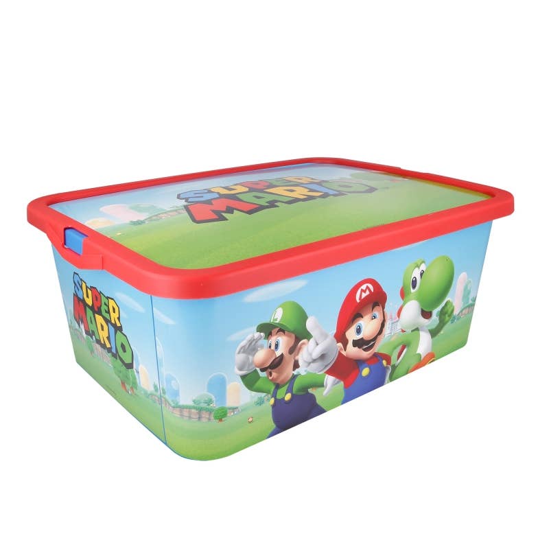Stor - Wholesale Toy Storage Box - Kids & Baby - Stor Click Box 13 L. Super Mario1
