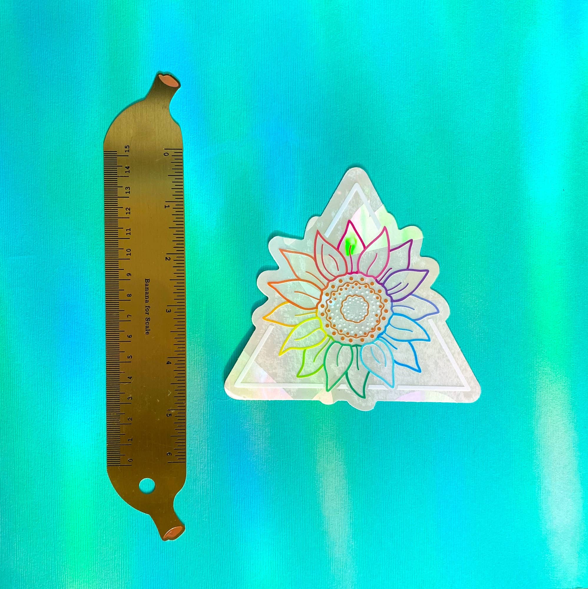 Chelzart - Wholesale Suncatcher - Rainbow Sunflower Suncatcher Decal | Floral Accessories9