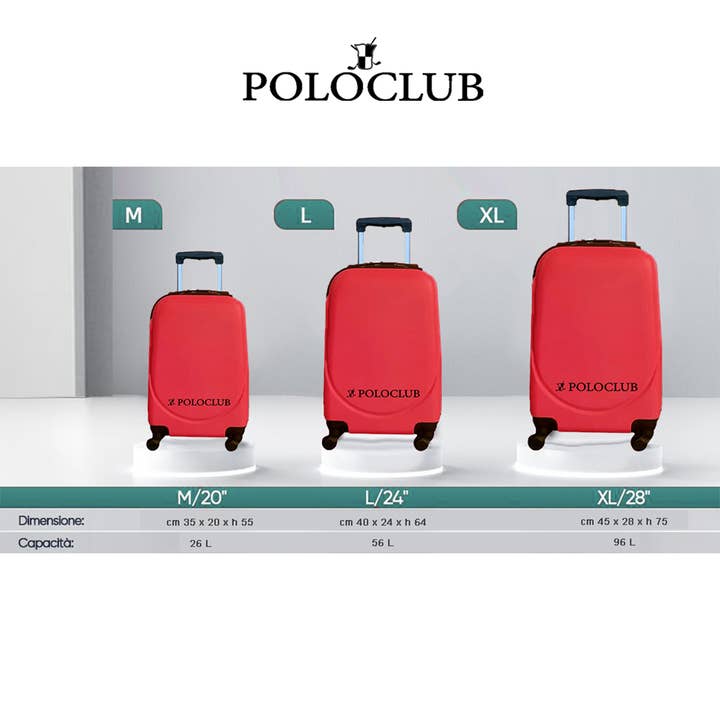 ALBAsrls - Wholesale Luggage - POLOCLUB 3-piece trolley set5
