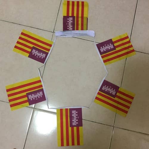 Guirlande de fanions des îles Baléares 6 m 20 pour la vente par Worldwide Flags Ltd