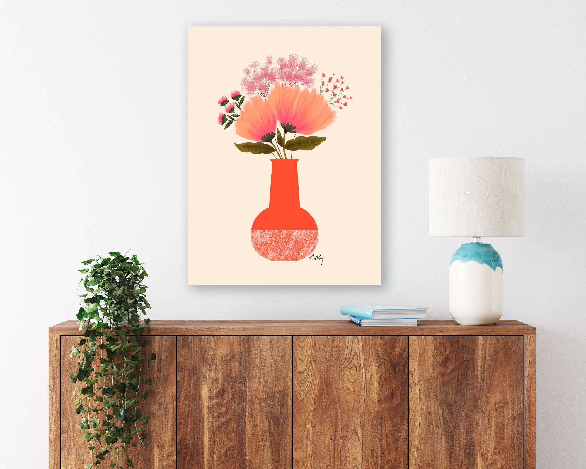 Annie Bailey Art – Impressão artística por atacado – Wee Small Bouquet - impressão de ilustração floral7