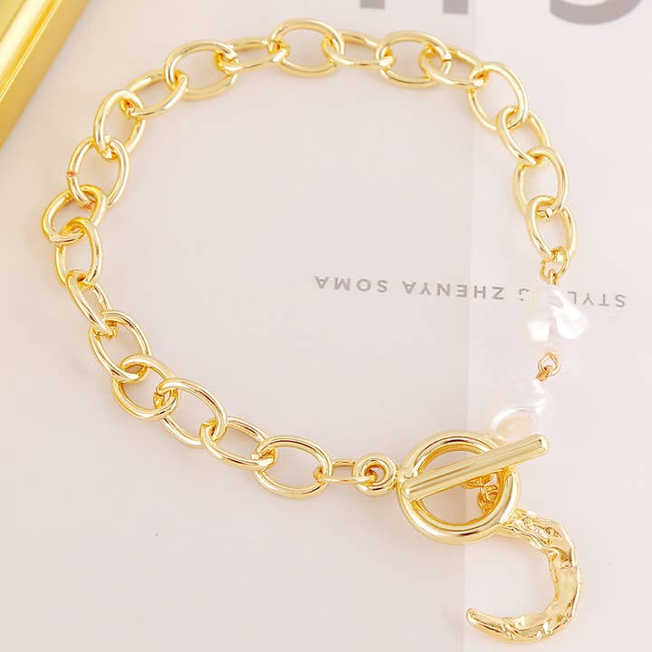 ACCITY - Wholesale Charm/Dangle Bracelet - PEARL CHARM BEADED BRACELET_CWAJE04544