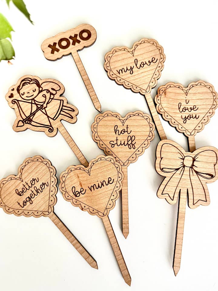 New Valentines Day Hearts Plant Stakes for wholesale by Dogwood and Dust