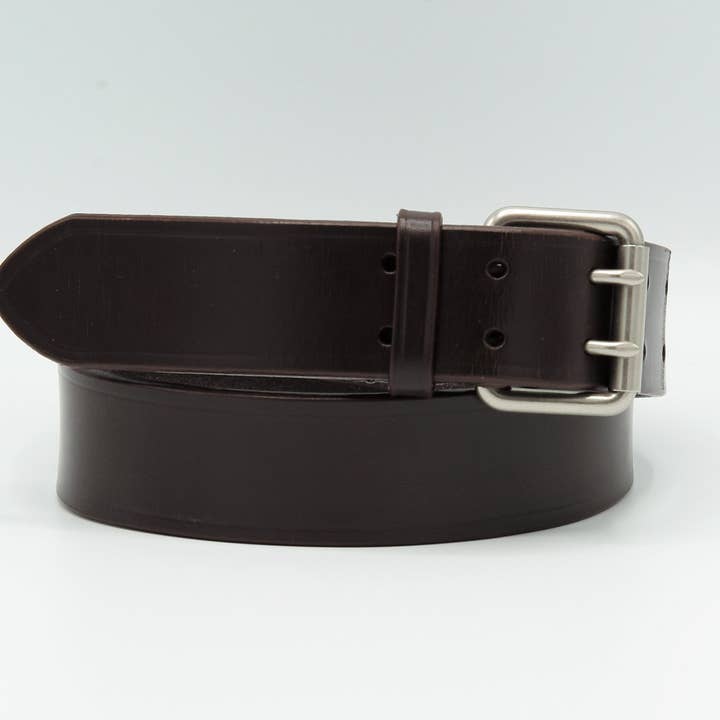 35mm Bruno Belt - Dark Brown, English Bridle Leather for wholesale by Sfalci