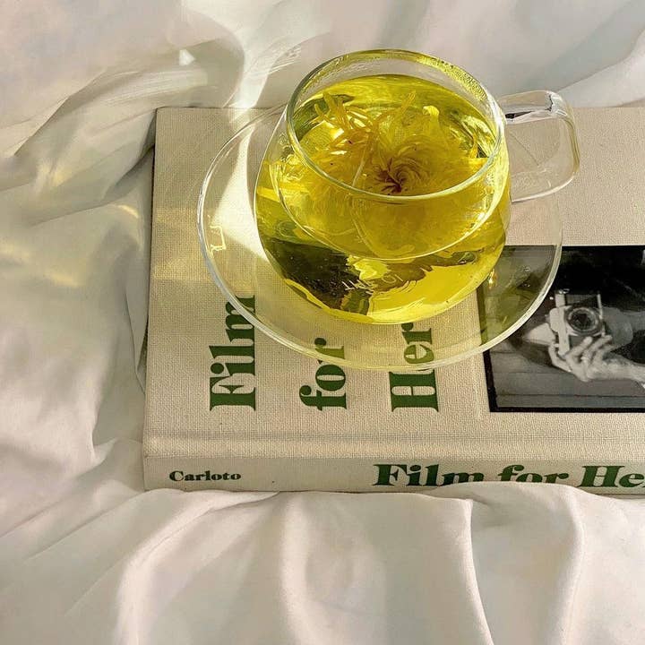 The Qi - Wholesale Coffee/Tea Cup - Glass cup + saucer set7