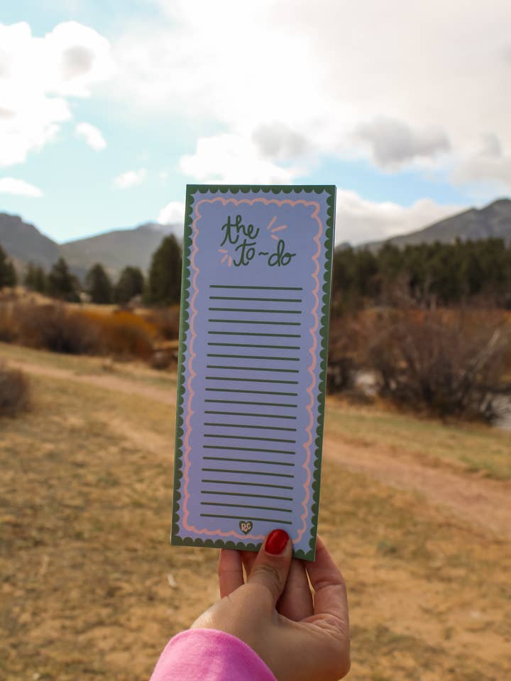 Blue To-do List for wholesale by Raine Company