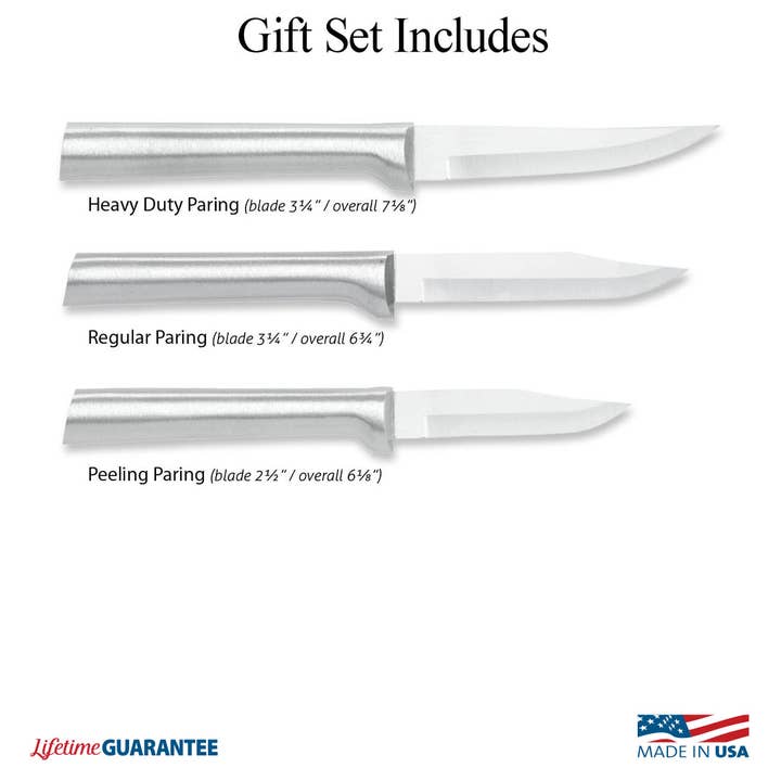 Rada Cutlery - Wholesale Knife Set - Silver Paring Knives Galore Gift Set3