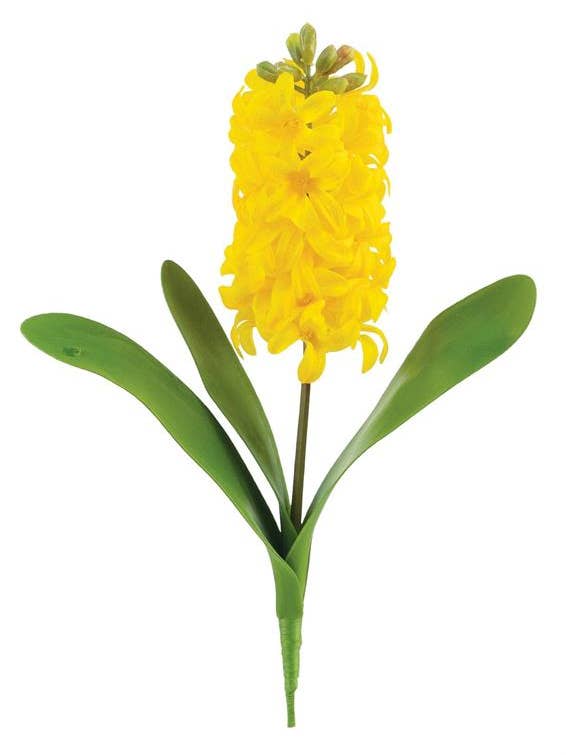 Hyacinth X1, 15.75", Bt.yellow, Natural Touch for wholesale by Select Artificials, Inc.