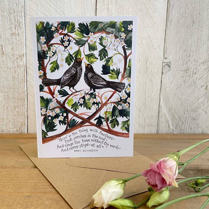 Cartão de saudações de esperança por atacado de Driftwood Designs