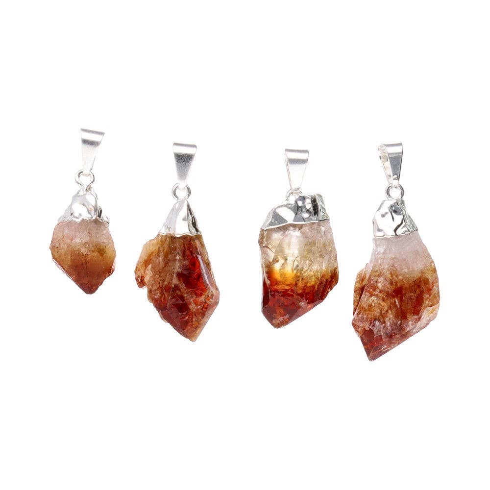 Vives de la Cortada S.L - Wholesale Individual Charm/Pendant - Heated rugged citrine tip pendant -BP-2