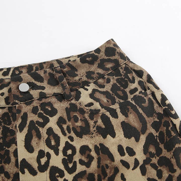 Leopard Print HighWaist WideLeg Pants Spring 2025 for wholesale on Faire22