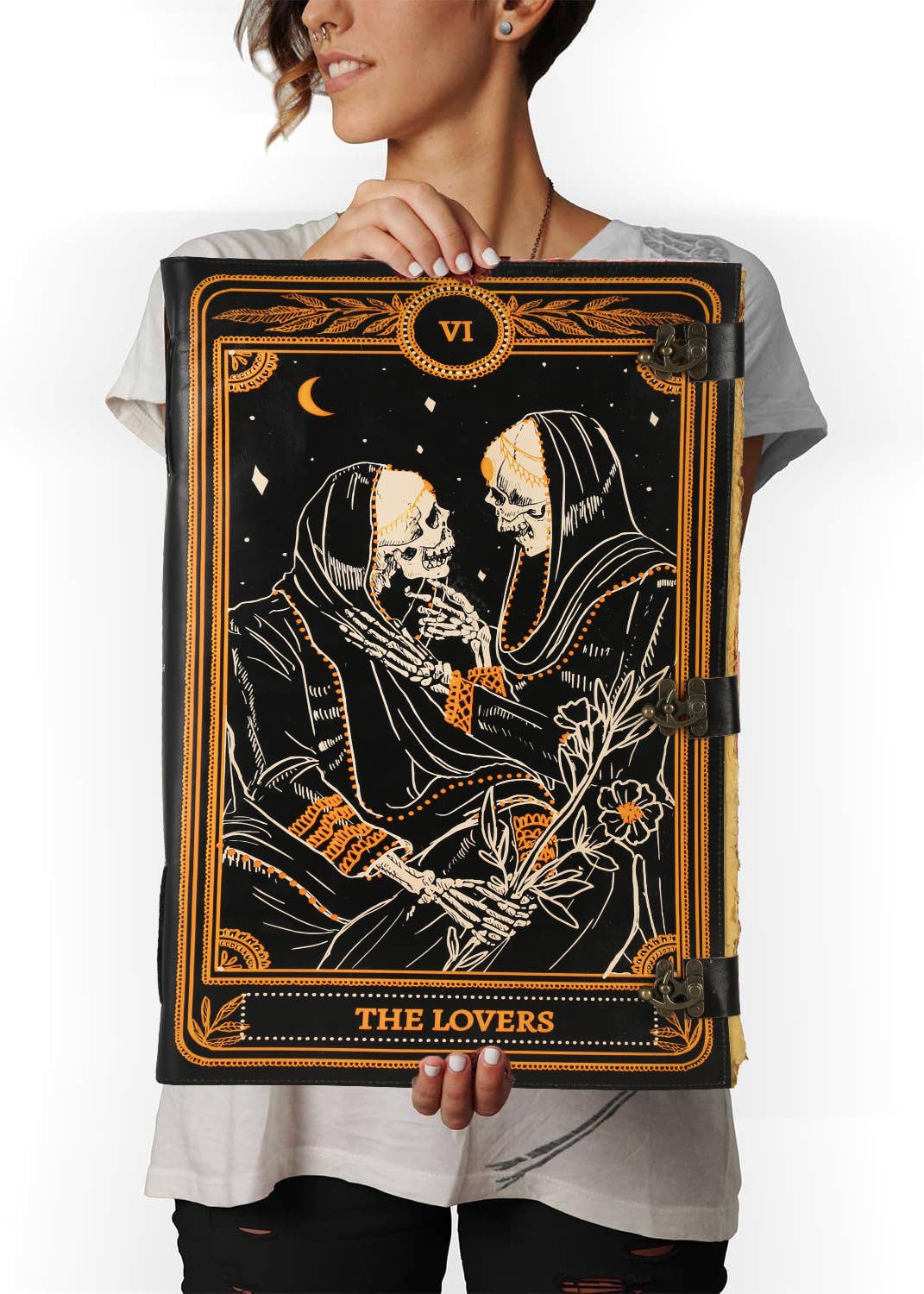 Tuzech Leather - Wholesale Journal/Diary - Book of Spell LeatherBound Huge Journal Grimoire Print Diary9