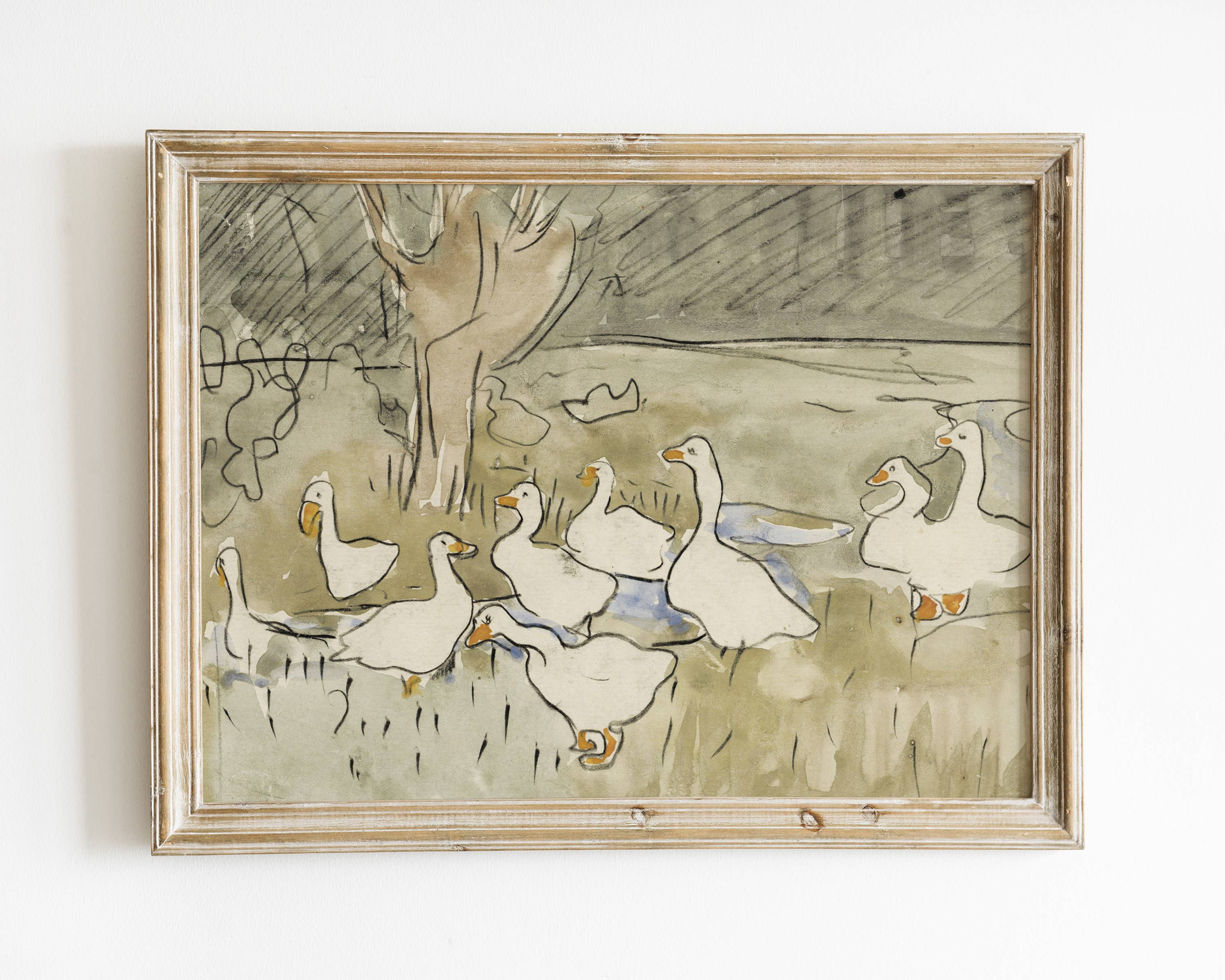 KIKIANDNIM - Wholesale Art Print - Vintage Ducks Wall Art Print | Nursery Decor3