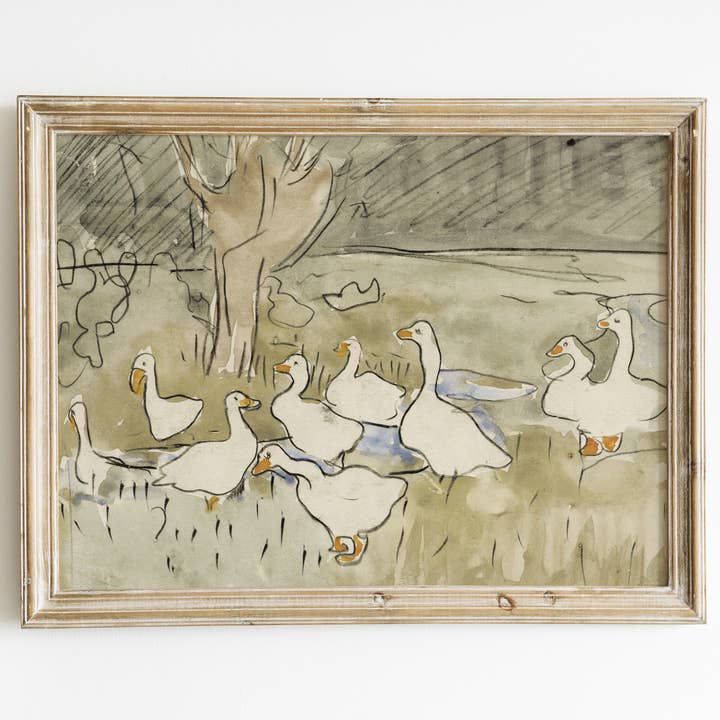 KIKIANDNIM - Wholesale Art Print - Vintage Ducks Wall Art Print | Nursery Decor3
