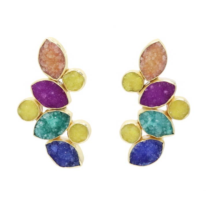 Hali Drusa Multicolor Spring Earrings for wholesale by ACUS