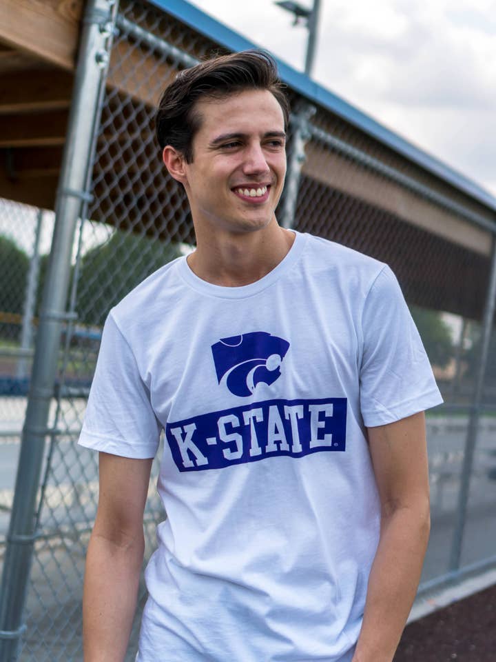 T-shirt K-State Wildcat por atacado de Cherry
