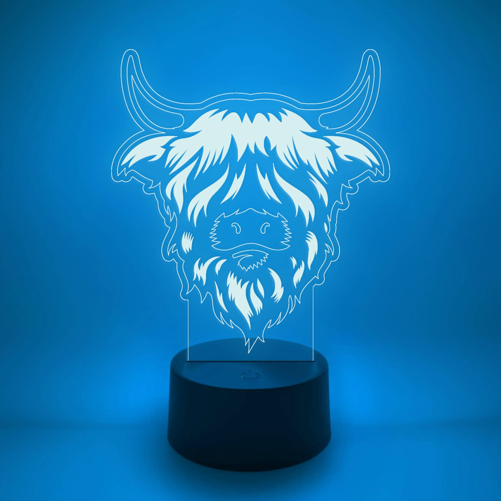 The 308 Collective - Vente Lampes d'appoint/de bureau - Lampe LED Highland Cow | Cadeaux pour les éleveurs et les éleveurs2