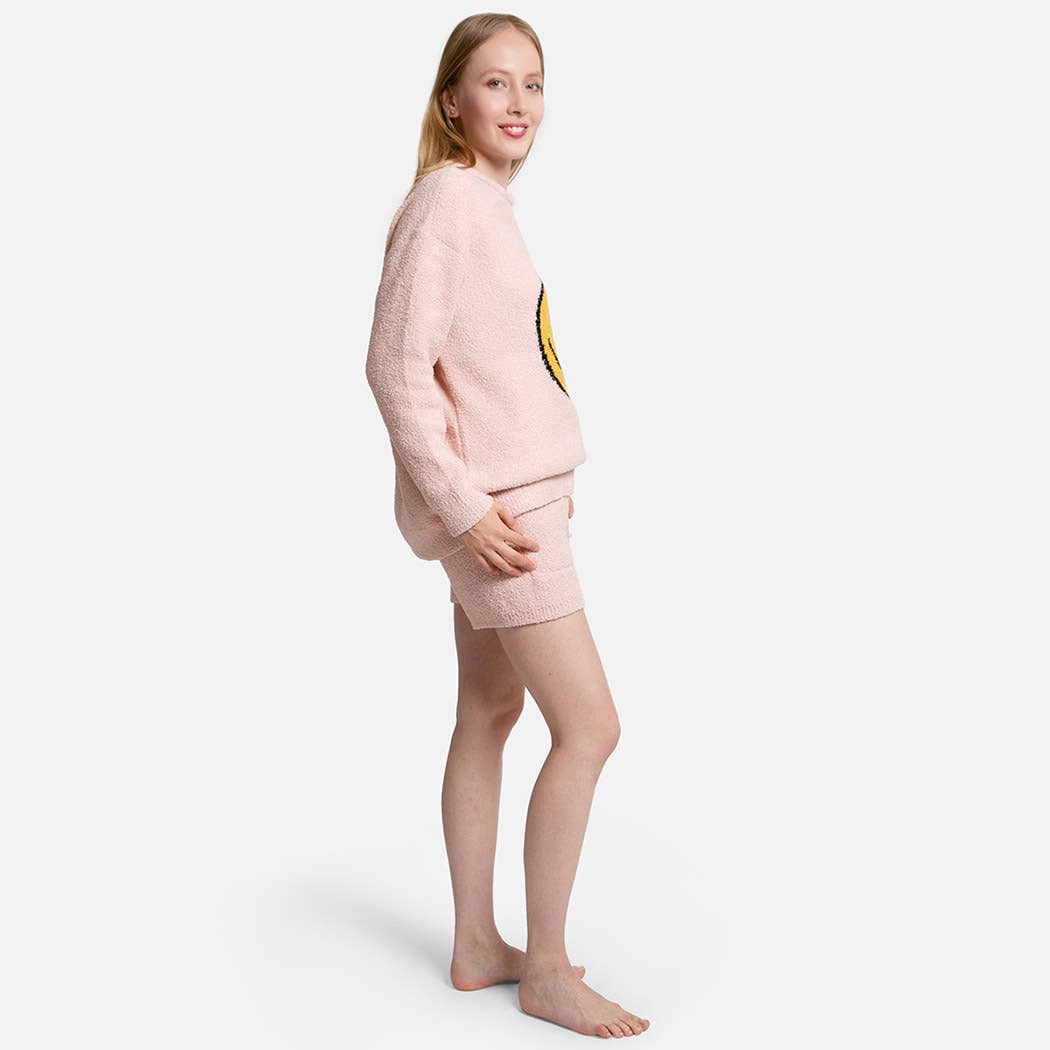 Fashion City – wholesale Sweatshirt – Women's – Happy Face Luxury Soft Lounge Pullover Sweater18