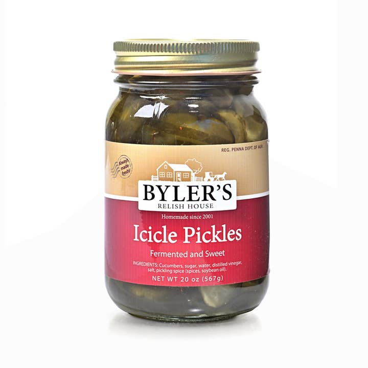 Byler's Icicle Pickles, 16 oz for wholesale by Byler Canning Co.