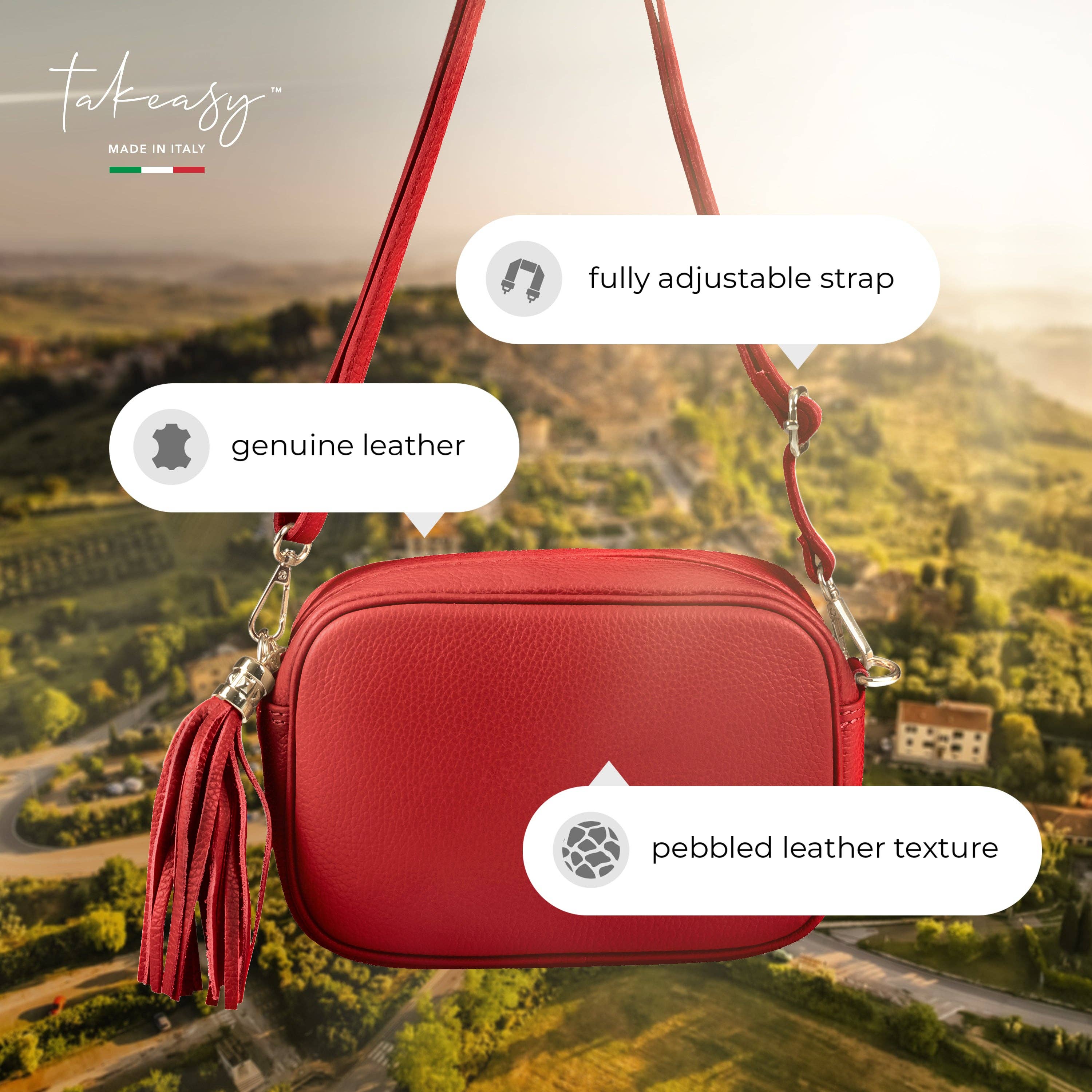 TAKEASY – bolsa tiracolo - Mulher por atacado – Mala a Tiracolo de Pele de Vitela8