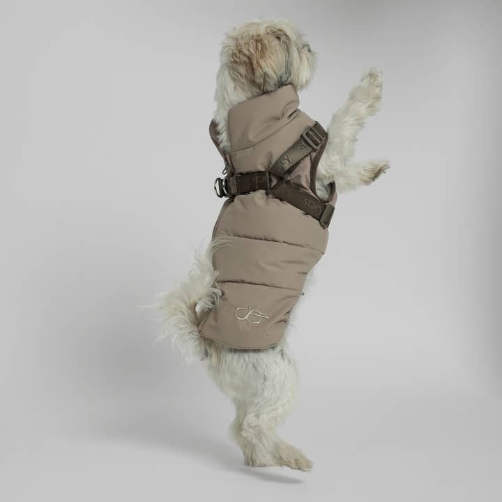 Staey - Wholesale Pet coat – Dog - Vera Dog Coat with Harness | Sand10