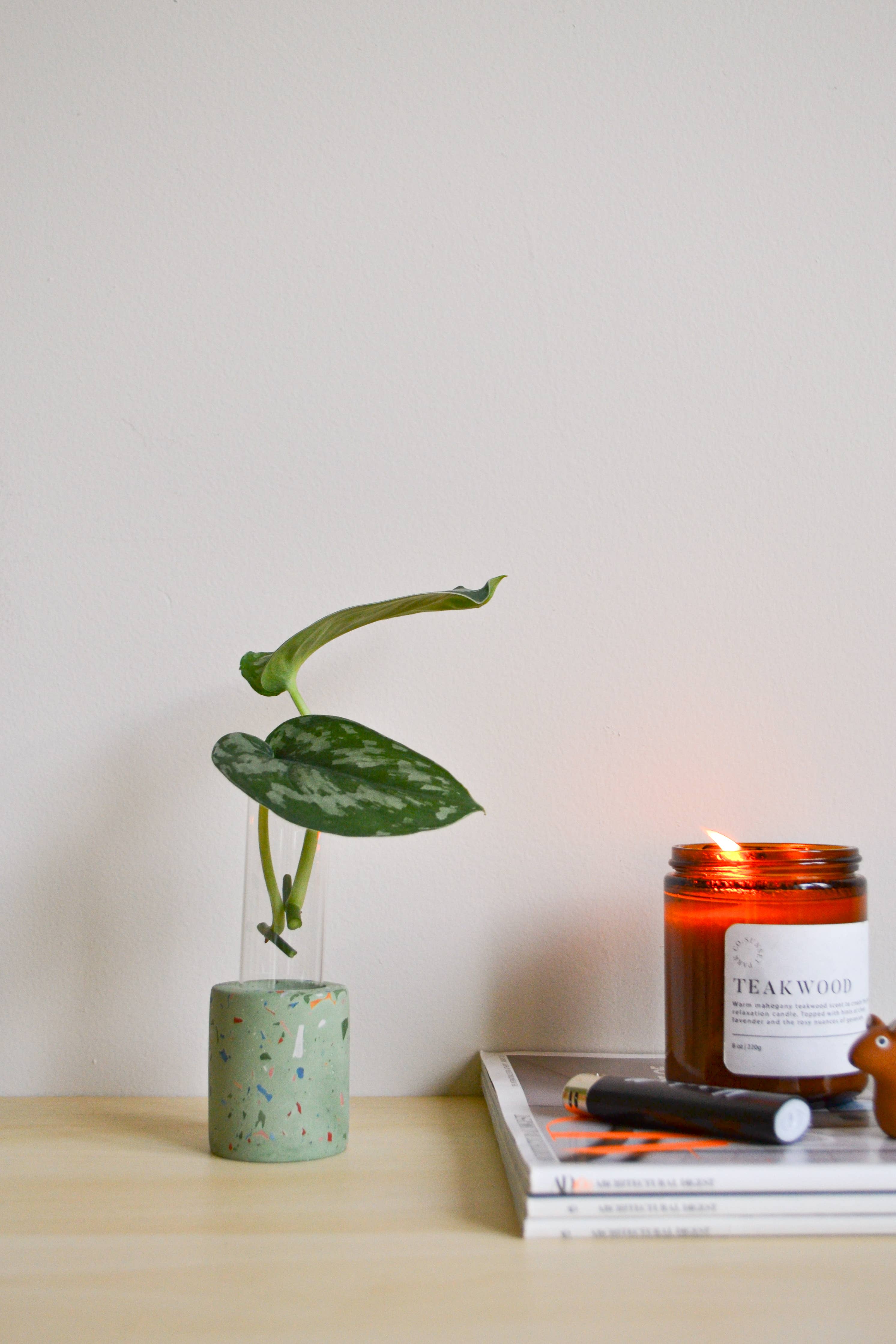 LindaMakess - Wholesale Plant Pot - Zero Waste Terrazzo Single Propagation Test Tube Plant Stand2