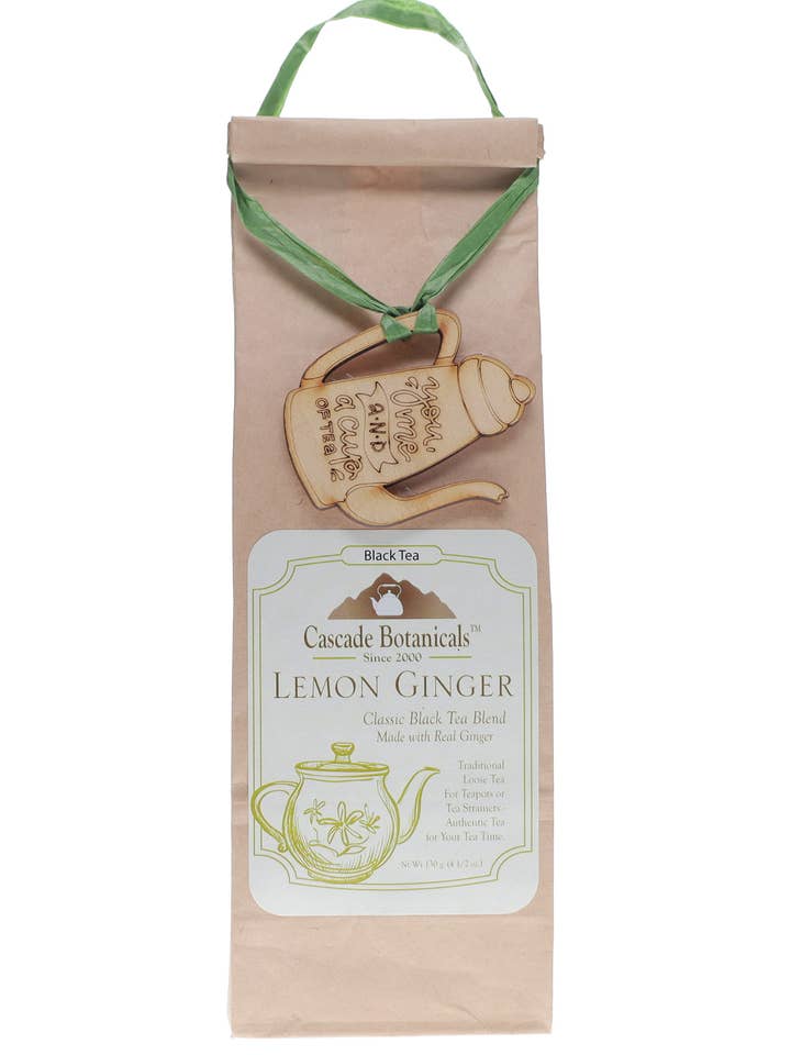 Lemon Ginger Black Tea Loose Pack for wholesale by Cascade Teas & Botanicals