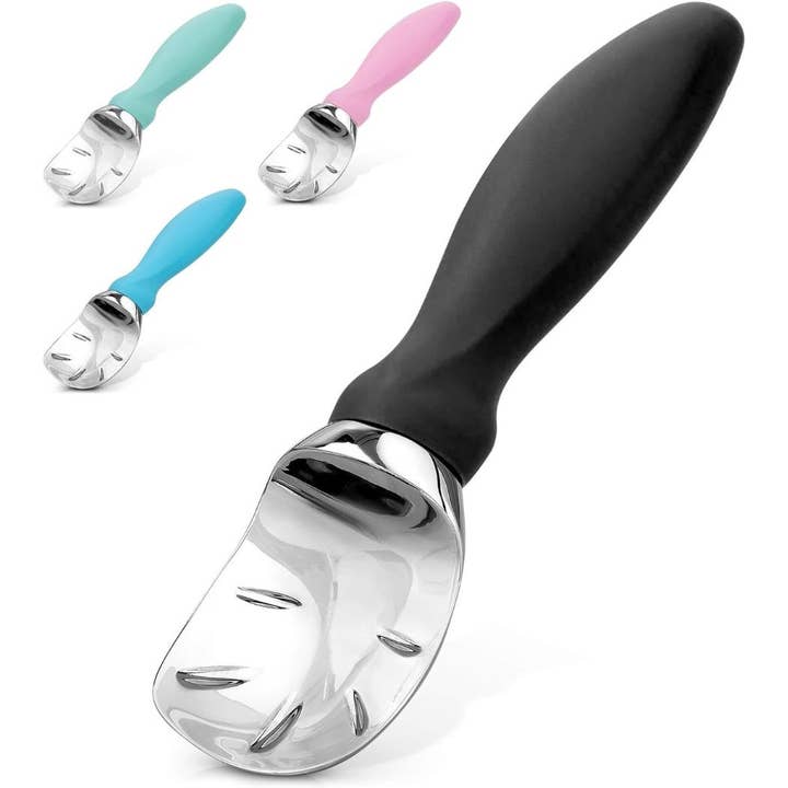 Ice Cream Scooper with Soft Easy Handle and Lid Opener for wholesale by Zulay Kitchen