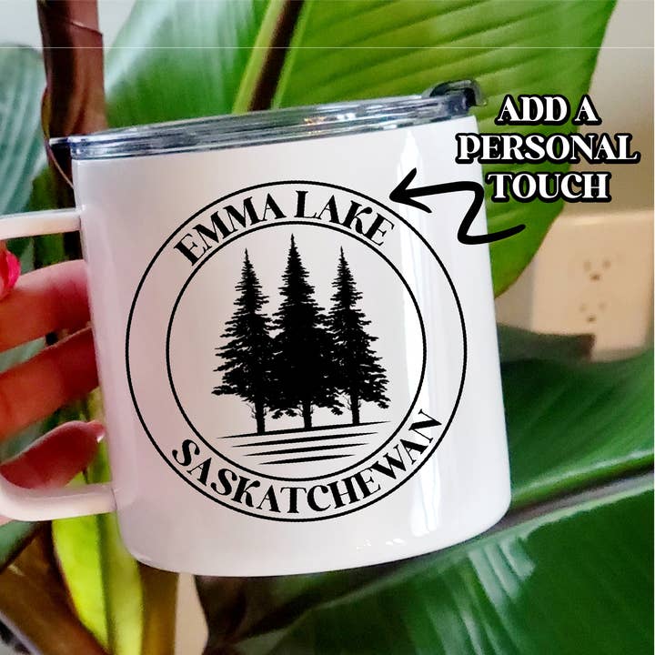 Gepersonaliseerde Lake Circle 17oz roestvrijstalen mok | Zomer voor wholesale door DIYxe