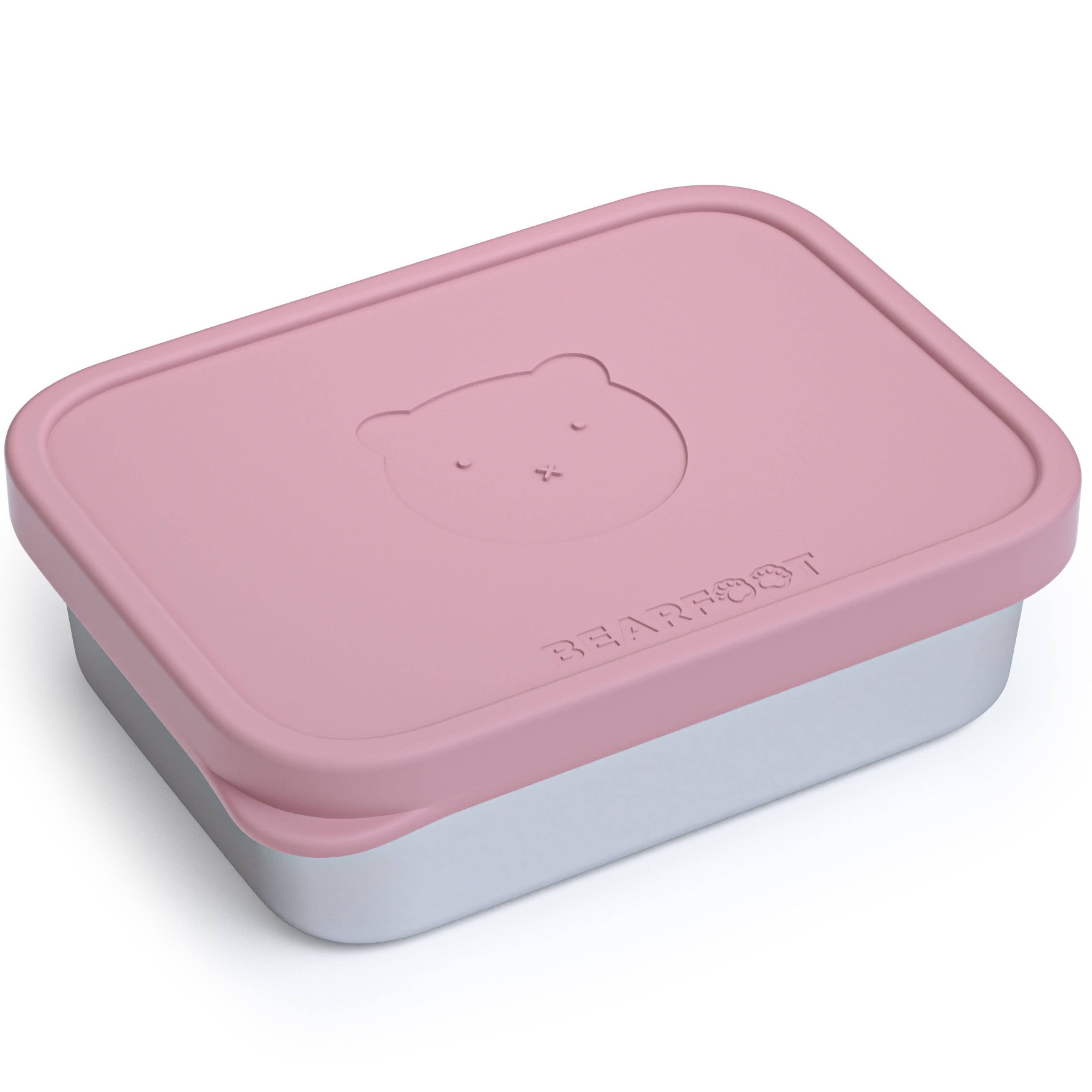 BEARFOOT - Wholesale Lunch Bag/Box - Kids - Children's stainless steel lunchbox with silicone insert - Pink1