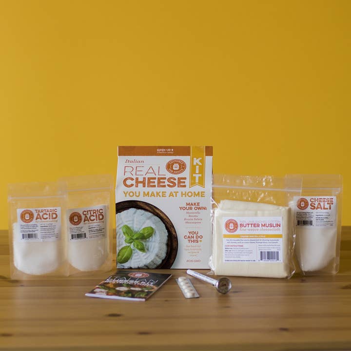 Cultures for Health - Wholesale DIY Food Kit - Basic Italian Cheese Making Kit (8 Count Case Pack)