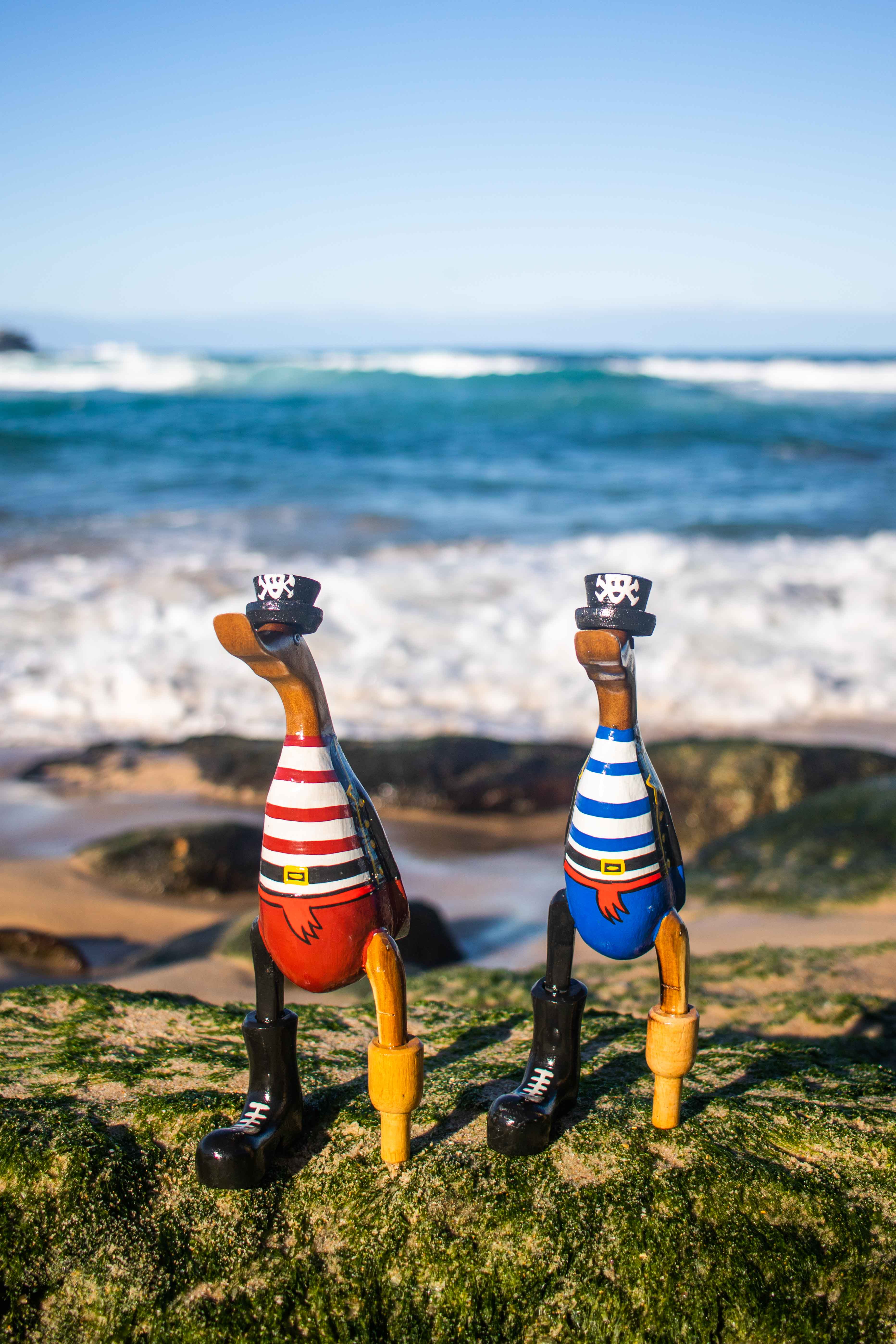 woodbubblebali - Vente Figurine décorative - Running duck pirate1