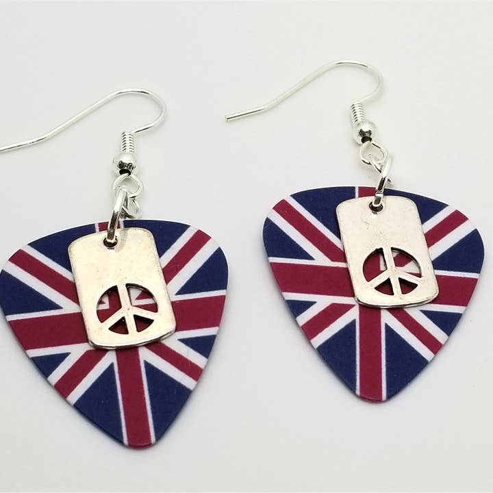 Simply Raevyn - Wholesale Dangle Earrings - Small Peace Sign Cut Out Charm Earrings