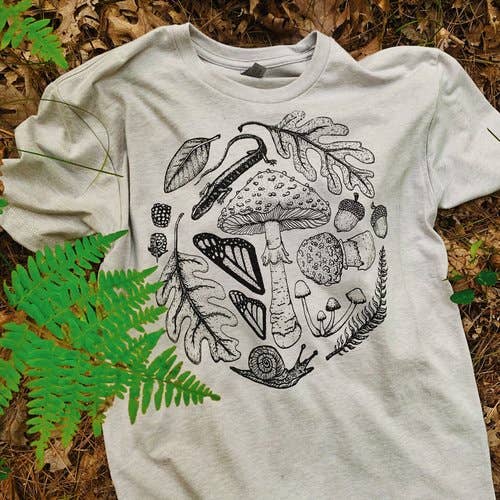 Nature Walk - Wholesale Screen Printed T-Shirt - Women's - Forest Floor Comfy Tee shirt