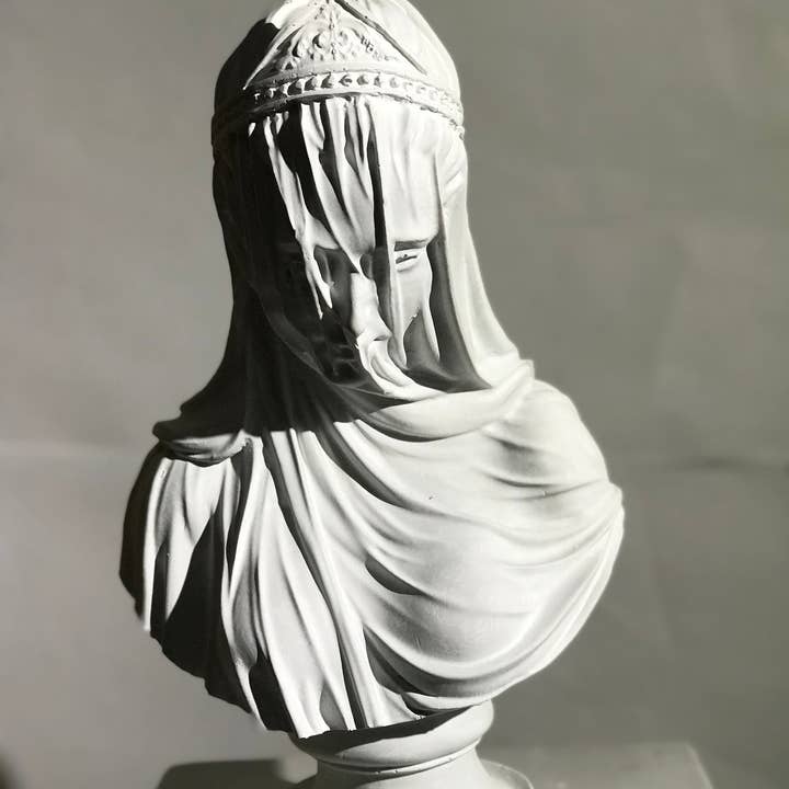 RomaArtSculptures - Wholesale Sculpture - Large Veiled Lady Statue 13 Inches1