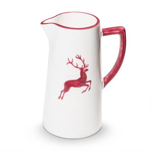 Bordeaux deer, water jug (1.2 l) for wholesale by Gmundner Keramik Handels GmbH