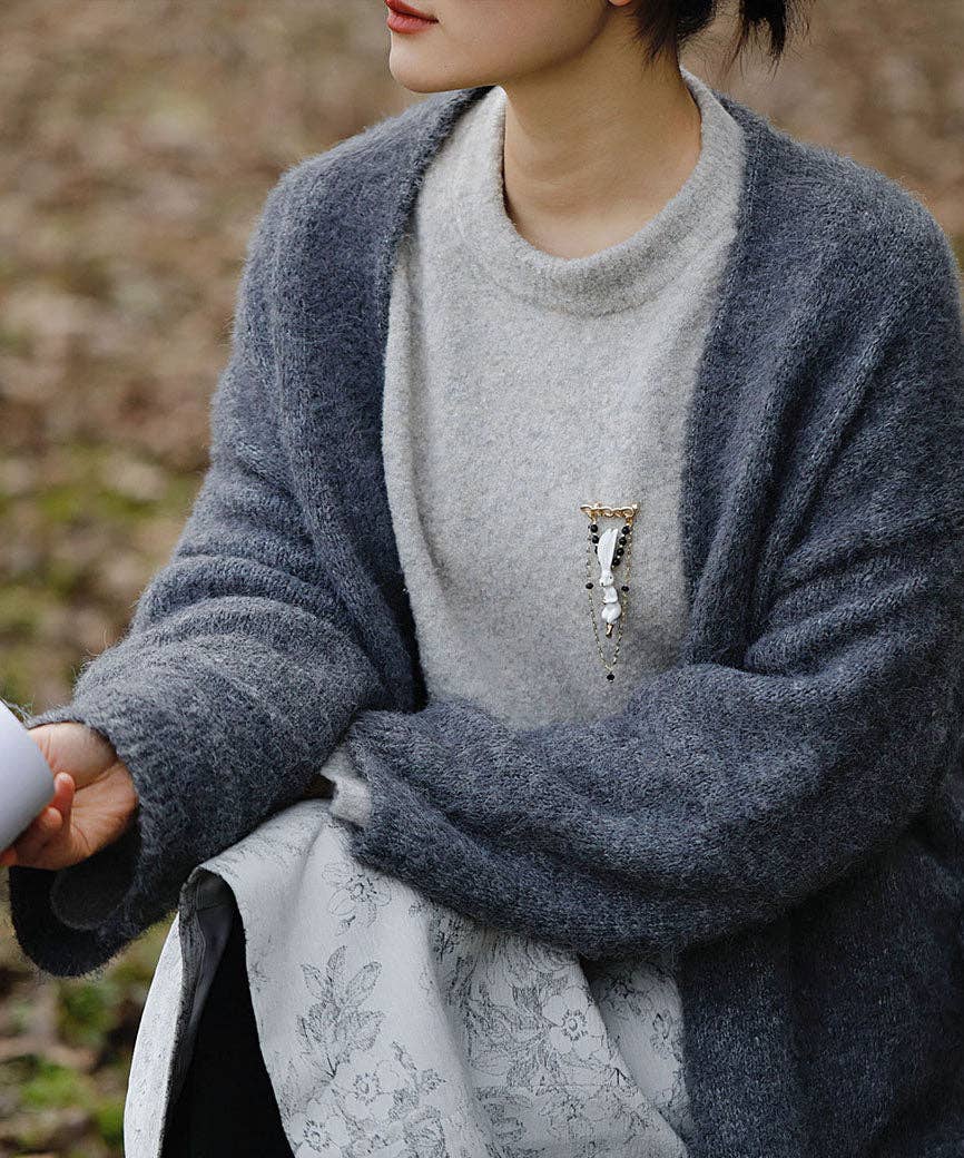 Vermilion Collection – wholesale Brosch – YIHE Keramikbroscher "Kanin"15