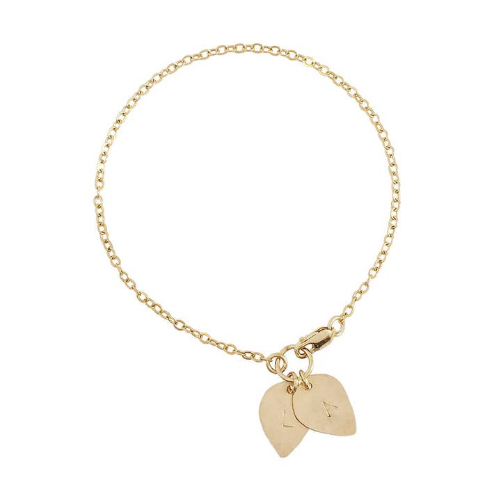 Lily Lotus Petal Charm Bracelet for wholesale by Misuzi