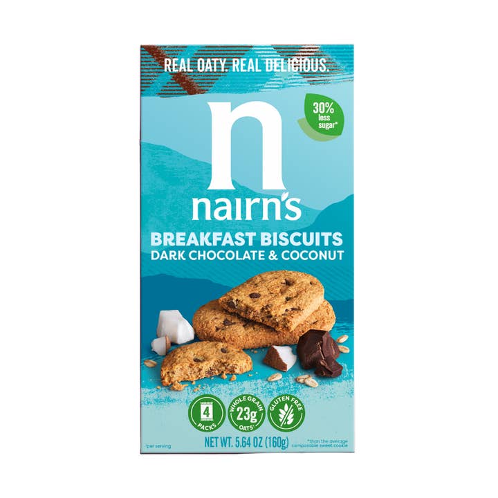 Nairn's Gluten Free Oat Grahams Dark Chocolate & Coconut for wholesale by Nairn's