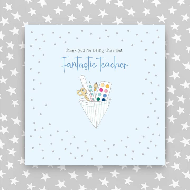 Fantastische Lehrerin Danke Grußkarte (GR69) für den Großhandel von Molly Mae Ltd