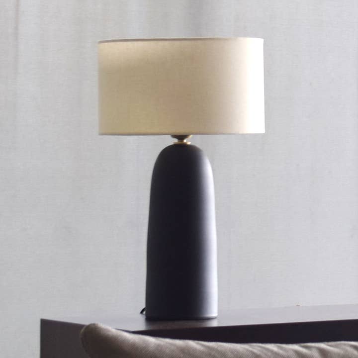 Armona Black - Handmade Table Lamp for wholesale by DEBARRO - Furniture | Lamps | Ceramics | Handmade