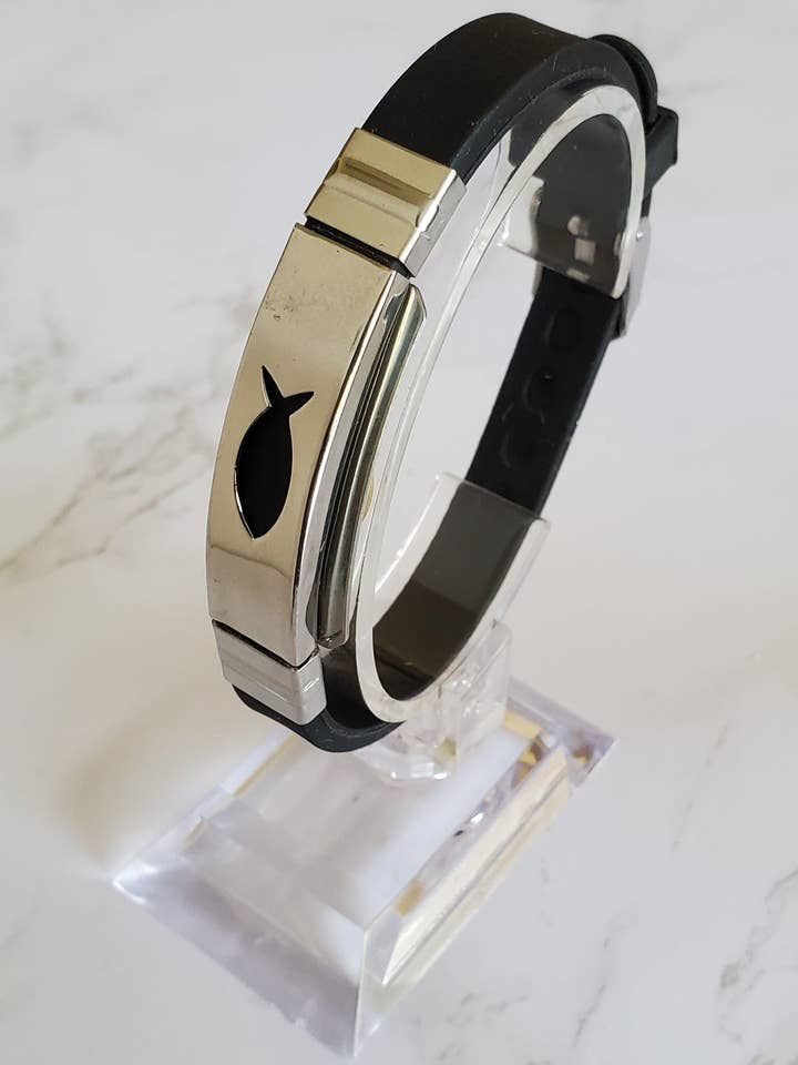 Christian Fish Neoprene Band for wholesale by The New You Miracle Band