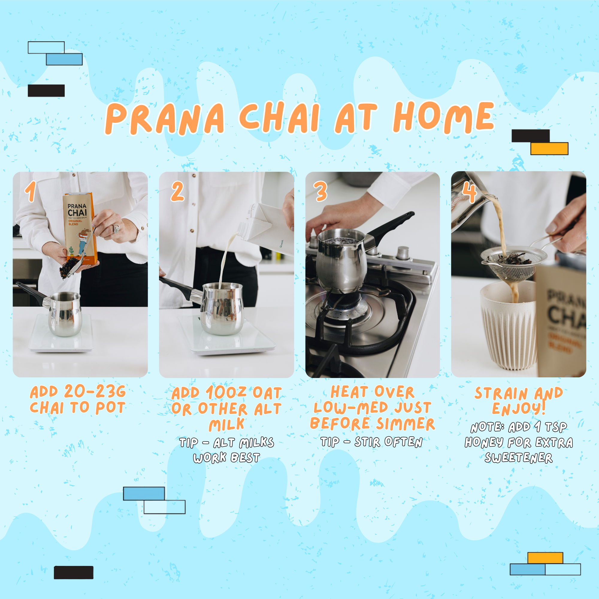 Prana Chai - Wholesale Gift Bag Set/Pack - Prana Chai + Huskee Cup + Strainer Gift Set7