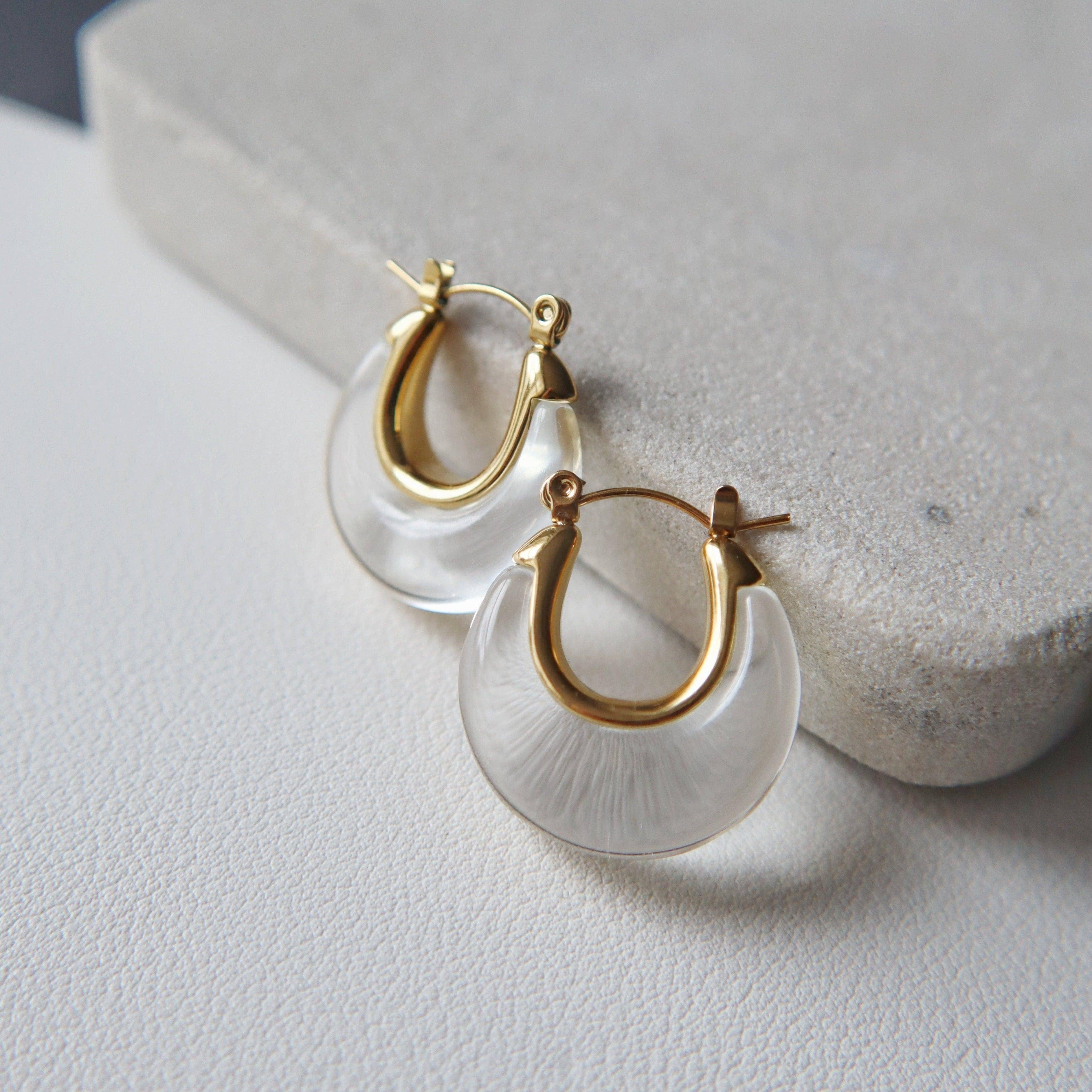 JESSA Jewelry - Vente Créoles - Créoles en acrylique Millie3