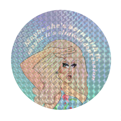 ART WOW - Wholesale Sticker - Circle Stickers 'Trixie Mattel' by The Queer Store2