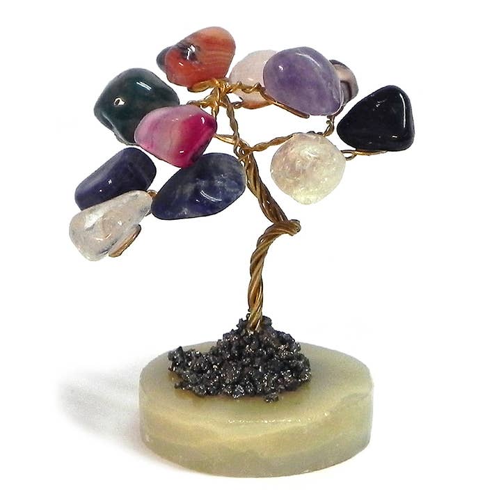 Pichincha - Wholesale Decorative tabletop object - Tree of Life Tumbled Stone Table Ornament6