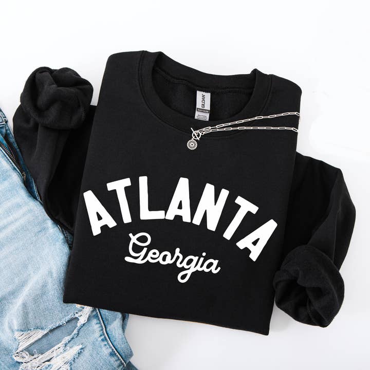 Personalized City Name Crewneck, Custom Town Name Sweatshirt for wholesale by Mugsby